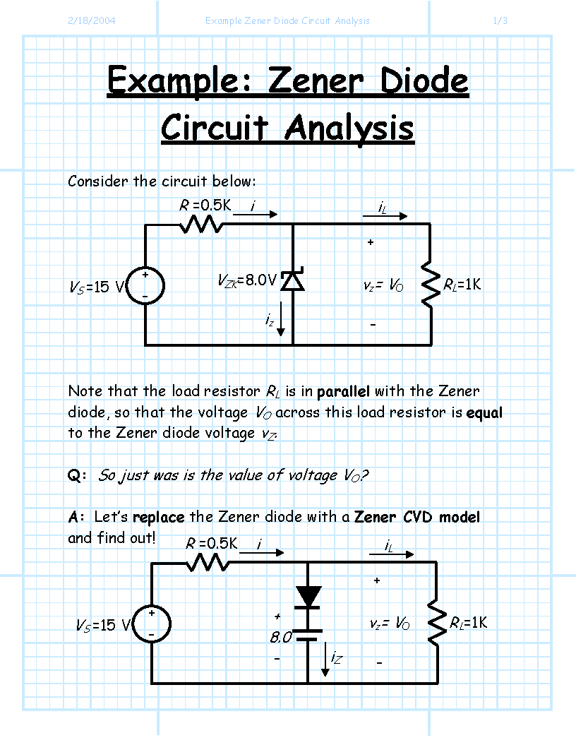 Diode circuits examples